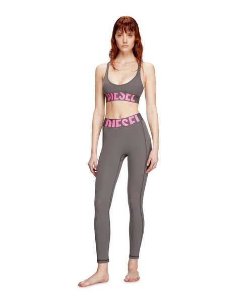 DIESEL>>ディーゼル アリソンDポップ スポーツブラ ALLISON-D-POP Microfibre sports bra with cut-off logo