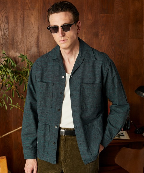 schott（ショット）の「Schott/ショット/GUATEMALA SHIRT/グアテマラシャツ（シャツ/ブラウス・メンズ・ブラック/グリーン・XL/L/M/2XL）」の2枚目の写真