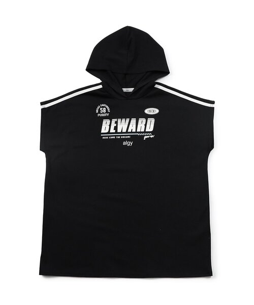 algy(アルジー)の「フレンチスリーブゲームフーディー(Tシャツ/カットソー・キッズ・グレー/オフホワイト/ブラック・XX-SMALL/X-SMALL/MEDIUM/SMALL)」の7枚目の写真