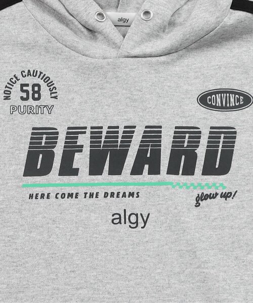 algy(アルジー)の「フレンチスリーブゲームフーディー(Tシャツ/カットソー・キッズ・グレー/オフホワイト/ブラック・XX-SMALL/X-SMALL/MEDIUM/SMALL)」の12枚目の写真