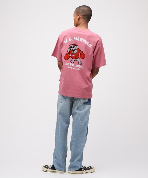 国内発送☆AVIREX☆USMC BULLDOG T-SHIRT USMC BULLDOG T-SHIRT / ブルドック 半袖Tシャツ | AVIREX