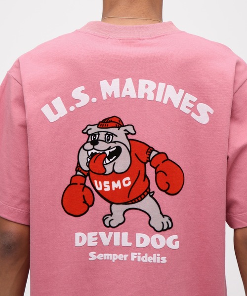 USMC BULLDOG T-SHIRT / ブルドック 半袖Tシャツ / AVIREX