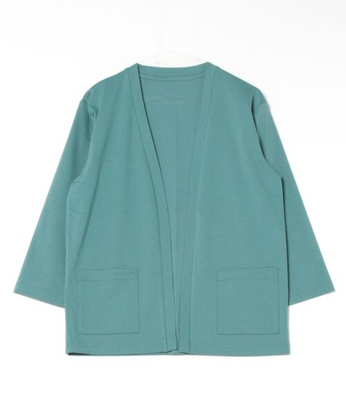 VENCEEXCHANGE（ヴァンスエクスチェンジ）の「8分袖ポケ付きカーディガン（カーディガン/ボレロ・メンズ・グリーン・M/L/LL）」の7枚目の写真