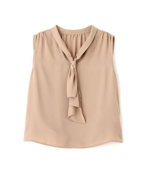 ブラウス シャツ パール付きフリルタイブラウス / 1215210611 レディース パール付きフリルタイブラウス | PROPORTION BODY DRESSING
