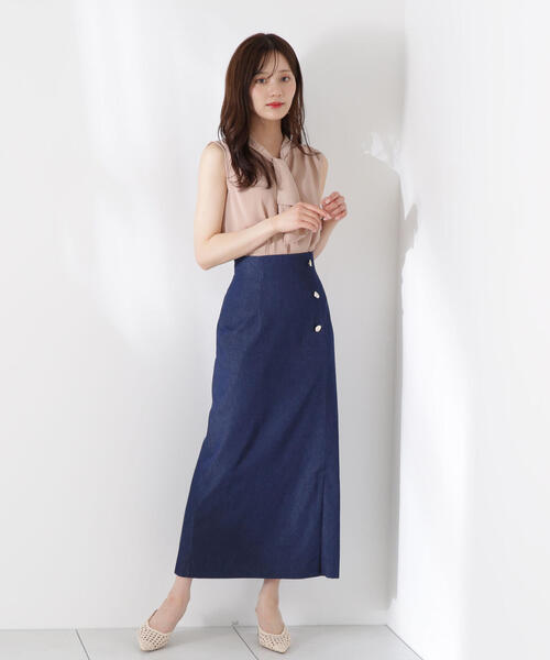 PROPORTION BODY DRESSING(プロポーションボディドレッシング)の「パール付きフリルタイブラウス / 1215210611(シャツ/ブラウス・レディース・ブラウン/ホワイト/ベージュ系その他・MEDIUM/SMALL)」の16枚目の写真