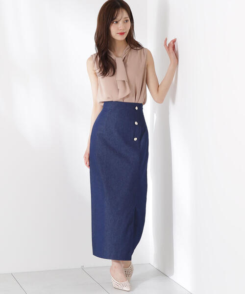 PROPORTION BODY DRESSING(プロポーションボディドレッシング)の「パール付きフリルタイブラウス / 1215210611(シャツ/ブラウス・レディース・ブラウン/ホワイト/ベージュ系その他・MEDIUM/SMALL)」の17枚目の写真