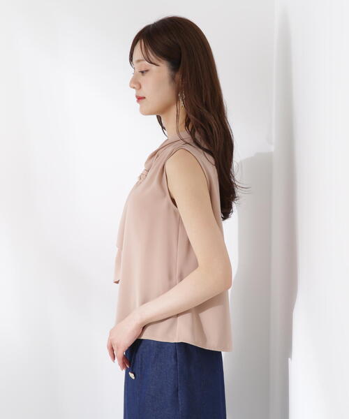 PROPORTION BODY DRESSING(プロポーションボディドレッシング)の「パール付きフリルタイブラウス / 1215210611(シャツ/ブラウス・レディース・ブラウン/ホワイト/ベージュ系その他・MEDIUM/SMALL)」の19枚目の写真