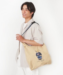 POLO RALPH LAUREN（ポロ ラルフ ローレン）の「【WEB限定】レイントートバッグ ショルダーベルト付き "FLAG BEAR" ポロベア（トートバッグ）」