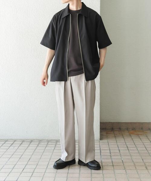 ITEMS URBANRESEARCH(アイテムズ アーバンリサーチ)の「2タックセンタープレススラックス(その他パンツ・メンズ・ブラウン/グレー系その他/ブラック・LARGE/MEDIUM)」の7枚目の写真