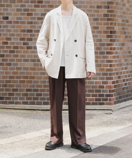 ITEMS URBANRESEARCH（アイテムズ アーバンリサーチ）の「2タックセンタープレススラックス（その他パンツ・メンズ・ブラウン/グレー系その他/ブラック・LARGE/MEDIUM）」の6枚目の写真