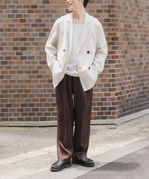 ITEMS URBANRESEARCH（アイテムズ アーバンリサーチ）の「2タックセンタープレススラックス（その他パンツ・メンズ・ブラウン/グレー系その他/ブラック・LARGE/MEDIUM）」の7枚目の写真