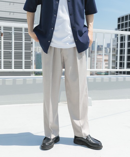 ITEMS URBANRESEARCH（アイテムズ アーバンリサーチ）の「2タックセンタープレススラックス（その他パンツ・メンズ・ブラウン/グレー系その他/ブラック・LARGE/MEDIUM）」の12枚目の写真