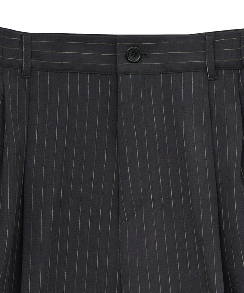 ANEDIST(アンディスト)の「ピンストライプ2タックワイドバギースラックス(スラックス・メンズ・ネイビー/チャコールグレー・M/L)」の16枚目の写真