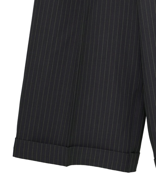 ANEDIST(アンディスト)の「ピンストライプ2タックワイドバギースラックス(スラックス・メンズ・ネイビー/チャコールグレー・M/L)」の17枚目の写真