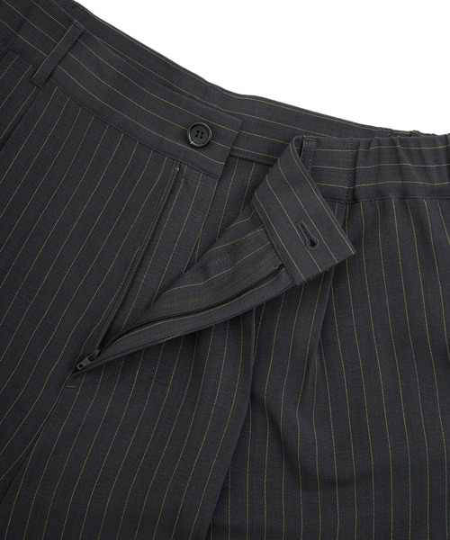ANEDIST(アンディスト)の「ピンストライプ2タックワイドバギースラックス(スラックス・メンズ・ネイビー/チャコールグレー・M/L)」の19枚目の写真