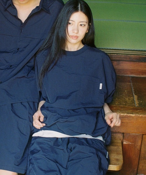BROKEN BASE(ブロークンベース)の「4-Way Pullover SS(Tシャツ/カットソー・メンズ・ネイビー/ブラック・MEDIUM/LARGE)」の4枚目の写真