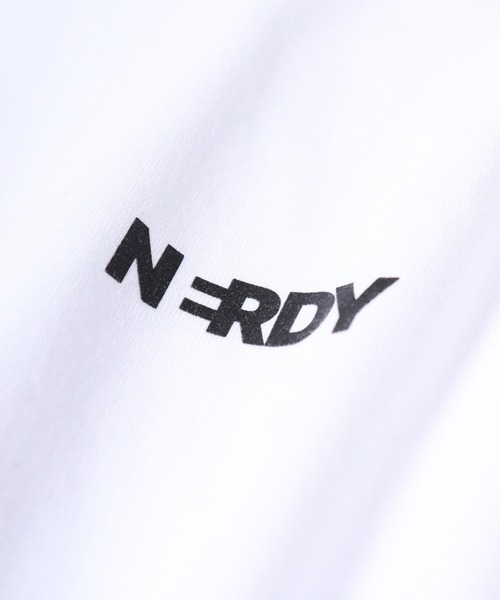 NERDY（ノルディ）の「ブレンク ボールド ロゴ 半袖 Tシャツ（Tシャツ/カットソー・メンズ・ピンク/ネイビー/グレー/ホワイト・M/L/S）」の7枚目の写真