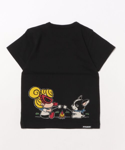 HYSTERIC MINI（ヒステリックミニ）の「MINI&J ENJOY CAMP 半袖Tシャツ（Tシャツ/カットソー・キッズ・ブラック/ホワイト/エメラルド・80/90）」の4枚目の写真