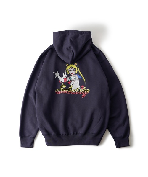 Subciety(サブサエティ)の「Moon light hoodie(パーカー・メンズ・ネイビー/グレー/ブラック・XX-LARGE/X-LARGE/LARGE/MEDIUM/SMALL)」の17枚目の写真