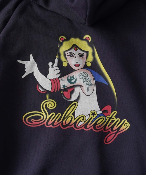 Subciety(サブサエティ)の「Moon light hoodie(パーカー・メンズ・ネイビー/グレー/ブラック・XX-LARGE/X-LARGE/LARGE/MEDIUM/SMALL)」の11枚目の写真