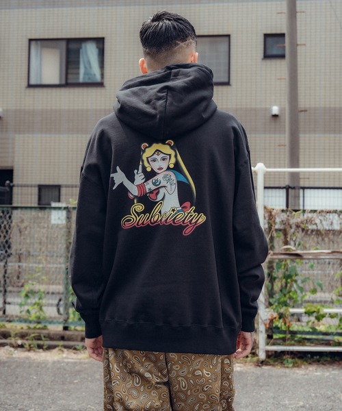 Subciety(サブサエティ)の「Moon light hoodie(パーカー・メンズ・ネイビー/グレー/ブラック・XX-LARGE/X-LARGE/LARGE/MEDIUM/SMALL)」の15枚目の写真
