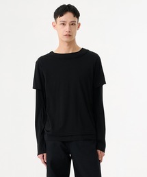 [Knive Kan]NVRFRGT カットソー　ロンT NVRFRGT】別注 PANELED LONG SLEEVE T-SHIRT（Tシャツ