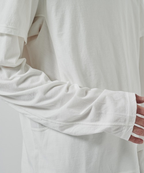 NVRFRGT カットソー セール】別注 DOUBLE LAYERD LONG SLEEVE TSHIRT（Tシャツ/カットソー