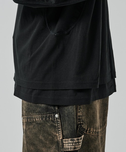 セール】別注 DOUBLE LAYERD LONG SLEEVE TSHIRT（Tシャツ