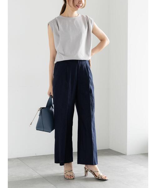 Te chichi（テチチ）の「ショルダータックラメトップス（Tシャツ/カットソー・レディース・オリーブ/ネイビー/シルバーグレー・F）」の5枚目の写真