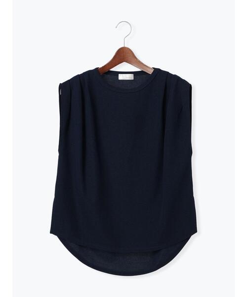 Te chichi（テチチ）の「ショルダータックラメトップス（Tシャツ/カットソー・レディース・オリーブ/ネイビー/シルバーグレー・F）」の17枚目の写真