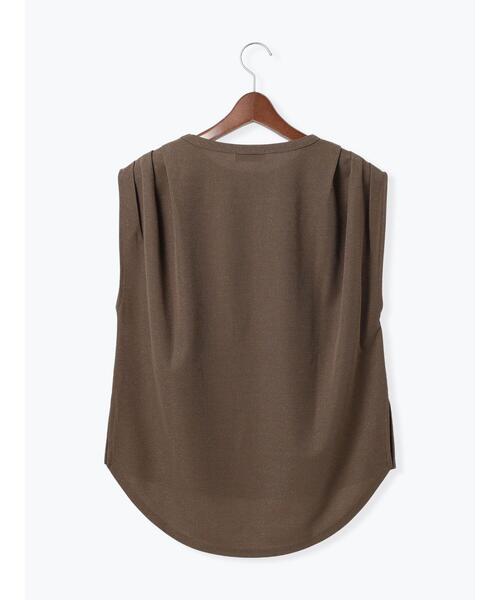 Te chichi（テチチ）の「ショルダータックラメトップス（Tシャツ/カットソー・レディース・オリーブ/ネイビー/シルバーグレー・F）」の20枚目の写真