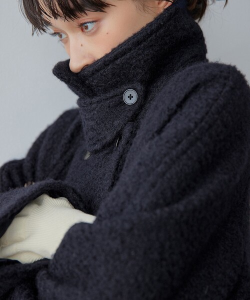 EMMEL REFINES＞EM Aライン ミディアム コート（ステンカラーコート