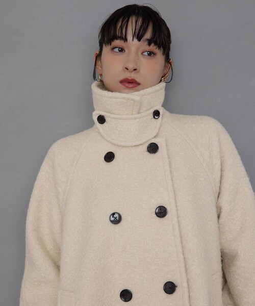 AIGNER ミディアムコート セール】＜EMMEL REFINES＞EM Aライン ミディアム コート（ステン