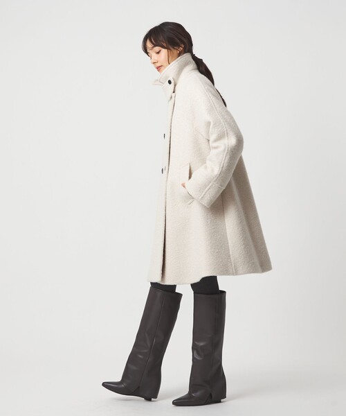 EMMEL REFINES＞EM Aライン ミディアム コート（ステンカラーコート