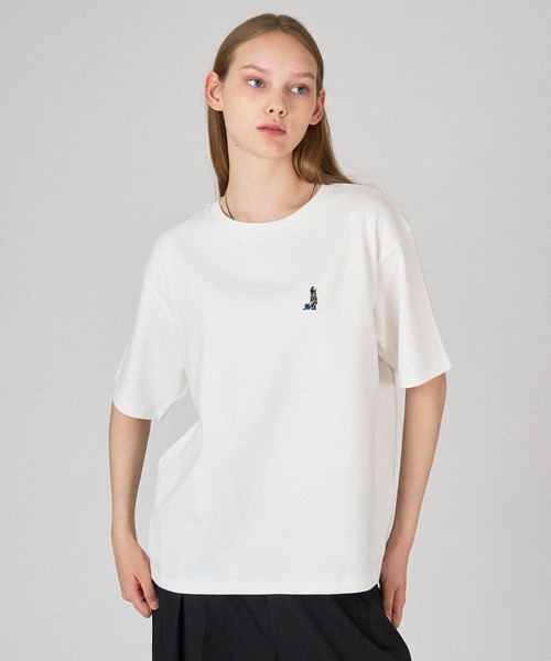 セール】BOUQUET EMBROIDERY T-SHIRT / ブーケ刺繍Tシャツ（T
