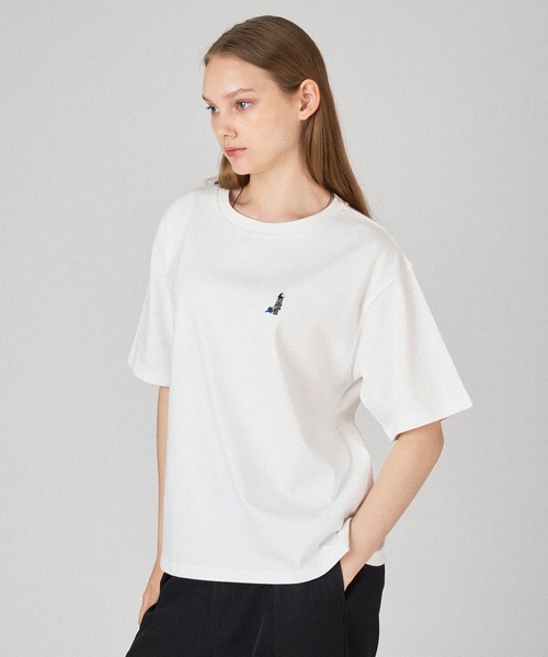 新品 未開封品 familiar 帆船刺繍 Tシャツ ファミリア】Tシャツ 半袖 カットソー 刺繍 ヨット 船 チェック