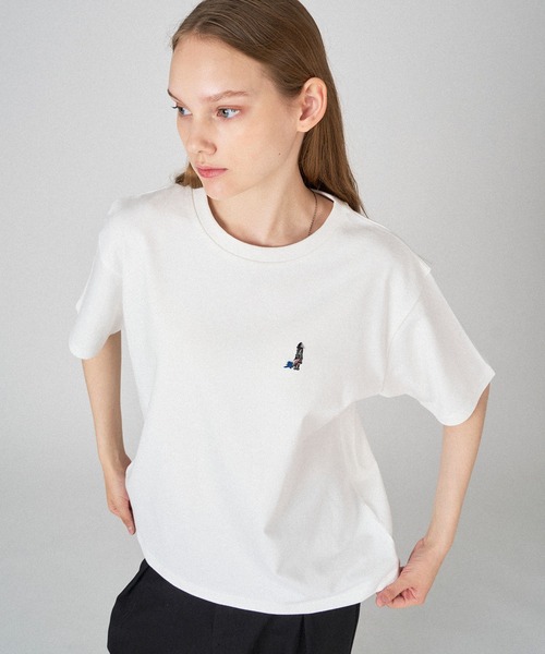 セール】BOUQUET EMBROIDERY T-SHIRT / ブーケ刺繍Tシャツ（Tシャツ