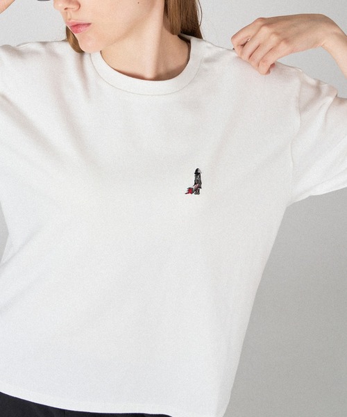 セール】BOUQUET EMBROIDERY T-SHIRT / ブーケ刺繍Tシャツ（T