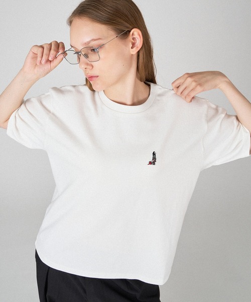 ONCILY（オンシェリー）の「BOUQUET EMBROIDERY T-SHIRT / ブーケ刺繍Tシャツ（Tシャツ/カットソー・メンズ・オフホワイト/ライトホワイト・SMALL/MEDIUM/LARGE）」の19枚目の写真