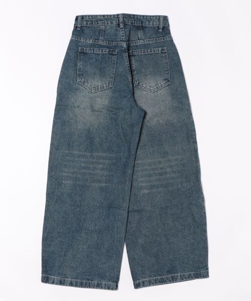 HOOK(フック)の「ルーズバルーンシルエットデニムパンツ(デニムパンツ・メンズ・ライトブルー/ネイビー・LARGE/SMALL/MEDIUM)」の3枚目の写真