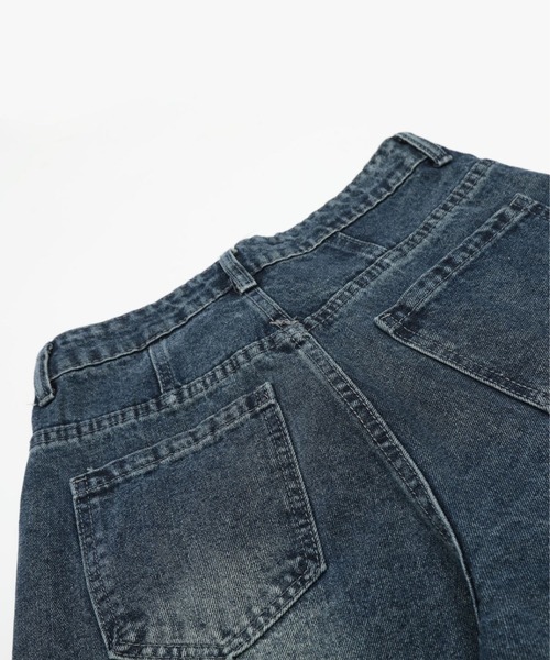 HOOK(フック)の「ルーズバルーンシルエットデニムパンツ(デニムパンツ・メンズ・ライトブルー/ネイビー・LARGE/SMALL/MEDIUM)」の13枚目の写真