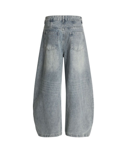 HOOK(フック)の「ルーズバルーンシルエットデニムパンツ(デニムパンツ・メンズ・ライトブルー/ネイビー・LARGE/SMALL/MEDIUM)」の12枚目の写真