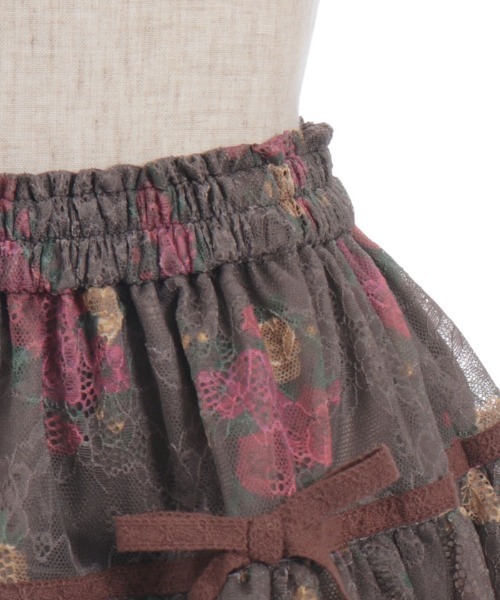 axes femme（アクシーズファム）の「ブーケレースバルーンミニスカート（スカート・レディース・ブラウン/クリーム・FREE）」の12枚目の写真