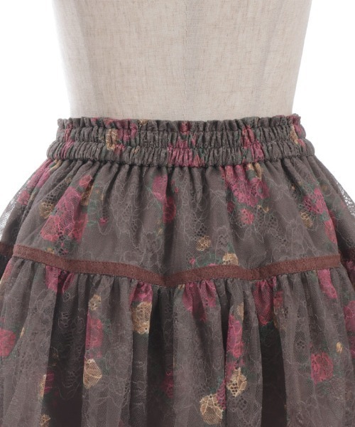 axes femme（アクシーズファム）の「ブーケレースバルーンミニスカート（スカート・レディース・ブラウン/クリーム・FREE）」の16枚目の写真