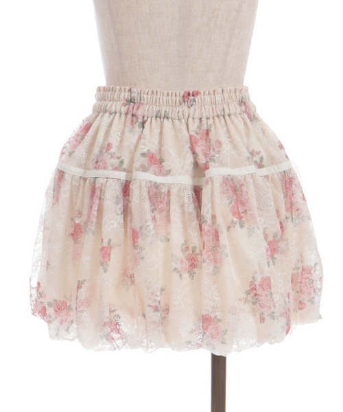 axes femme（アクシーズファム）の「ブーケレースバルーンミニスカート（スカート・レディース・ブラウン/クリーム・FREE）」の19枚目の写真