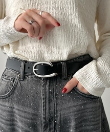 classicalelf（クラシカルエルフ）の「コーデにひとさじ、高級感。牛床革アソートバックルレザーベルト（ベルト）」