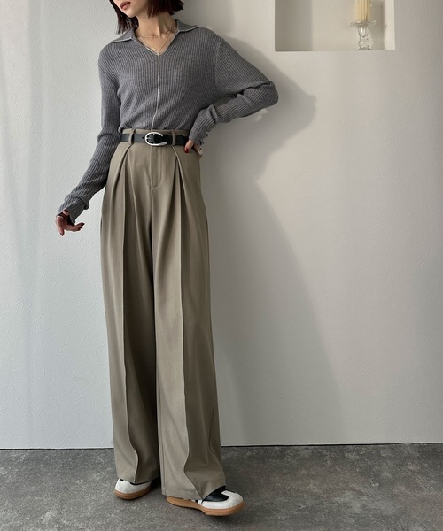 classicalelf（クラシカルエルフ）の「コーデにひとさじ、高級感。牛床革アソートバックルレザーベルト（ベルト・レディース・ブラック系2/ブラック系1/ダークブラウン系2/ダークブラウン系1/ブラック系3/ブラック系4・ONE SIZE）」の13枚目の写真