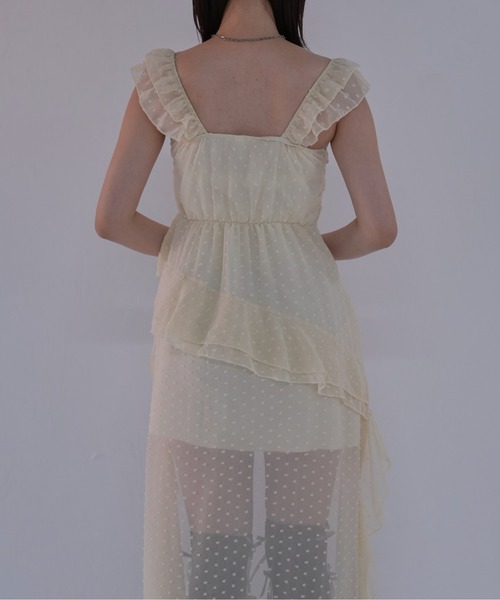 【美品】RENE アシンメトリーフリルワンピース EIMY ISTOIRE（エイミーイストワール）の「アシンメトリーフリル