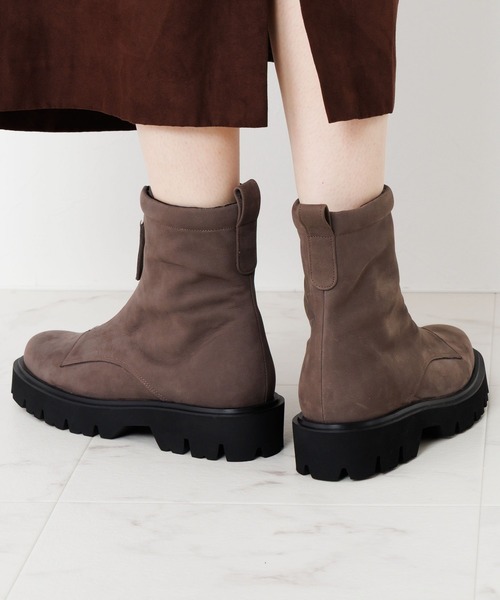 HIMIKO（ヒミコ）の「【HIMIKO】【撥水】フロントジップブーツ/651409（ブーツ・レディース・ブラウン/ブラック/グレー・21.5cm/23.0cm/25.5cm/22.0cm/22.5cm/23.5cm/24.0cm/24.5cm/25.0cm/26.0cm/26.5cm）」の15枚目の写真