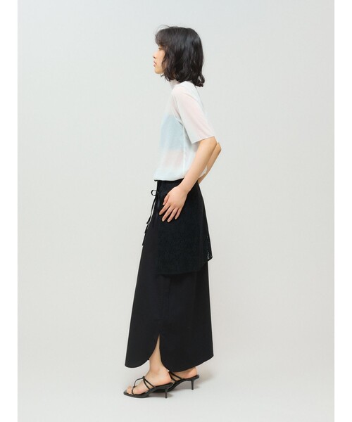 tシャツ MIDIUMISOLID for Ladies メローシアーハーフスリーブインナー レディース セール】MIDIUMISOLID for Ladies メローシアーハーフスリーブ
